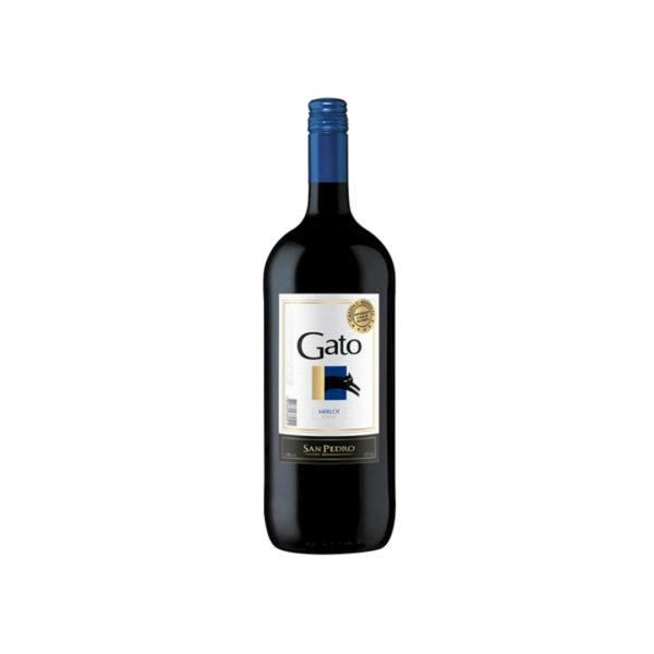 Vino Gato Merlot Botellón 1.5LT 12º