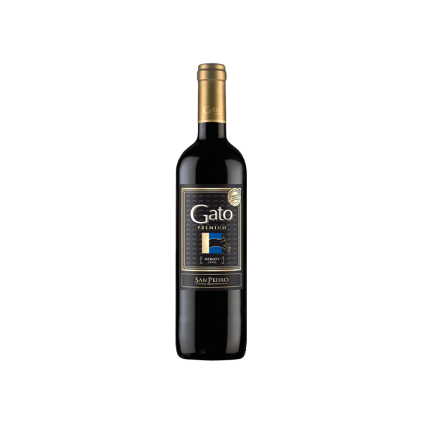 Vino Gato Premium Merlot 750cc 12º VINO